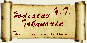 Hodislav Tokanović vizit kartica